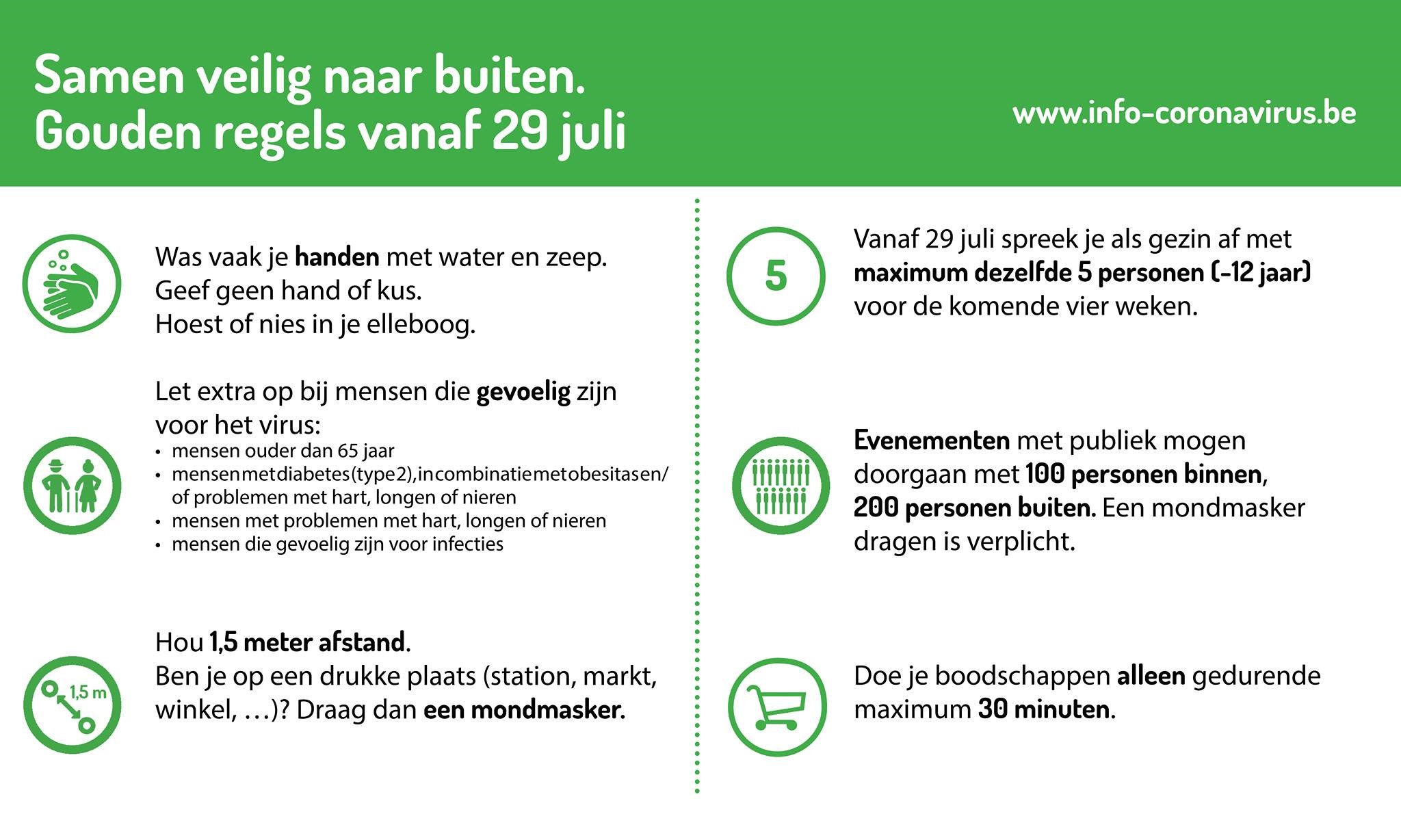 Nieuwsbrief 3 coronamaatregelen Gemeente Hulshout